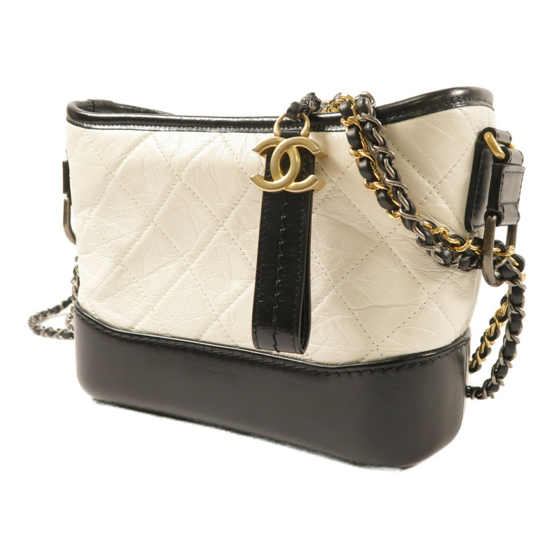 CHANEL 羊皮皮革Gabrielle Small鏈帶肩背袋-2