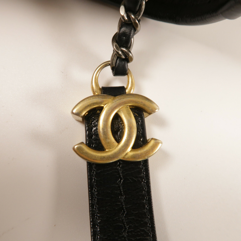 CHANEL 羊皮皮革Gabrielle Small鏈帶肩背袋-8