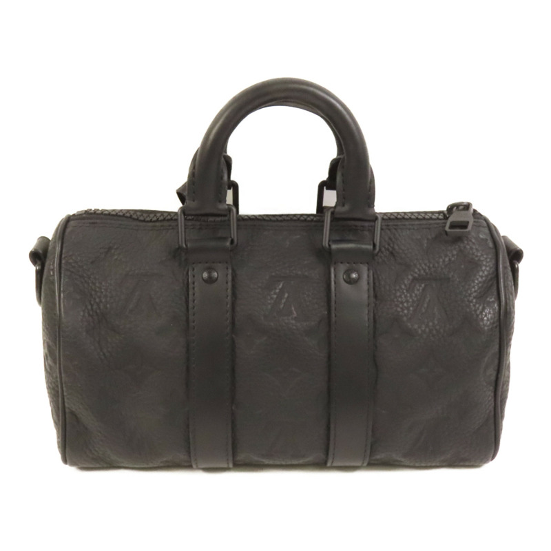 LOUIS VUITTON Taurillon Monogram Keepall Bandouliere 25手挽肩背兩用袋-1
