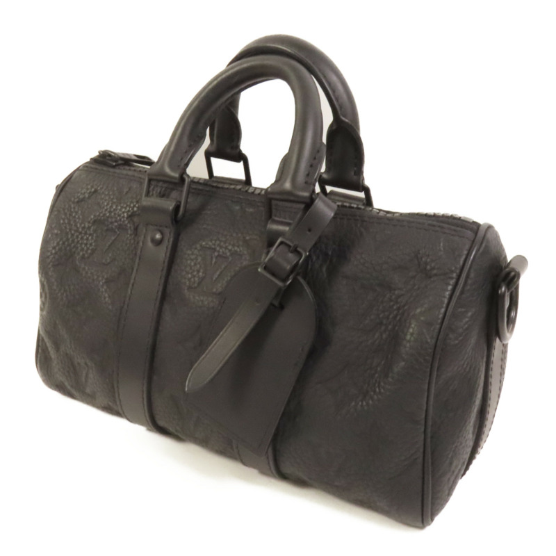 LOUIS VUITTON Taurillon Monogram Keepall Bandouliere 25手挽肩背兩用袋-3