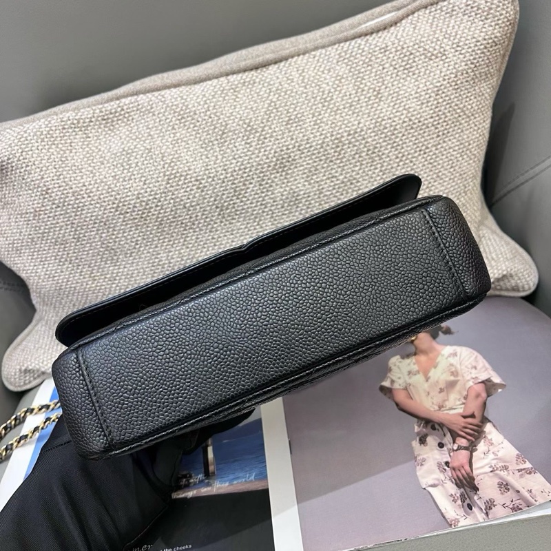 Chanel香奈兒黑金荔枝紋牛皮vanity-4