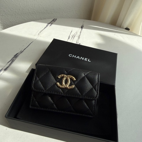Chanel好看的短夾還能放零錢 小短夾小廢包剛好