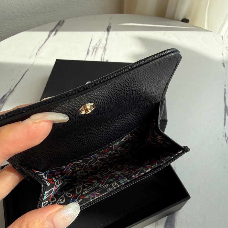 Chanel好看的短夾還能放零錢 小短夾小廢包剛好-8