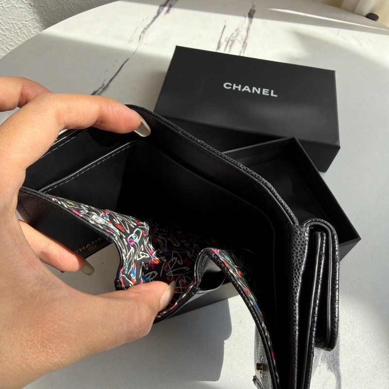 Chanel好看的短夾還能放零錢 小短夾小廢包剛好-9