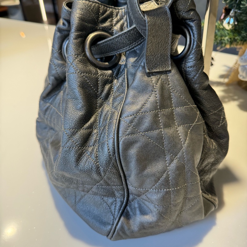 Dior Toujours 銀灰色大D餃子包-5