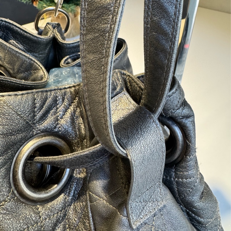 Dior Toujours 銀灰色大D餃子包-6