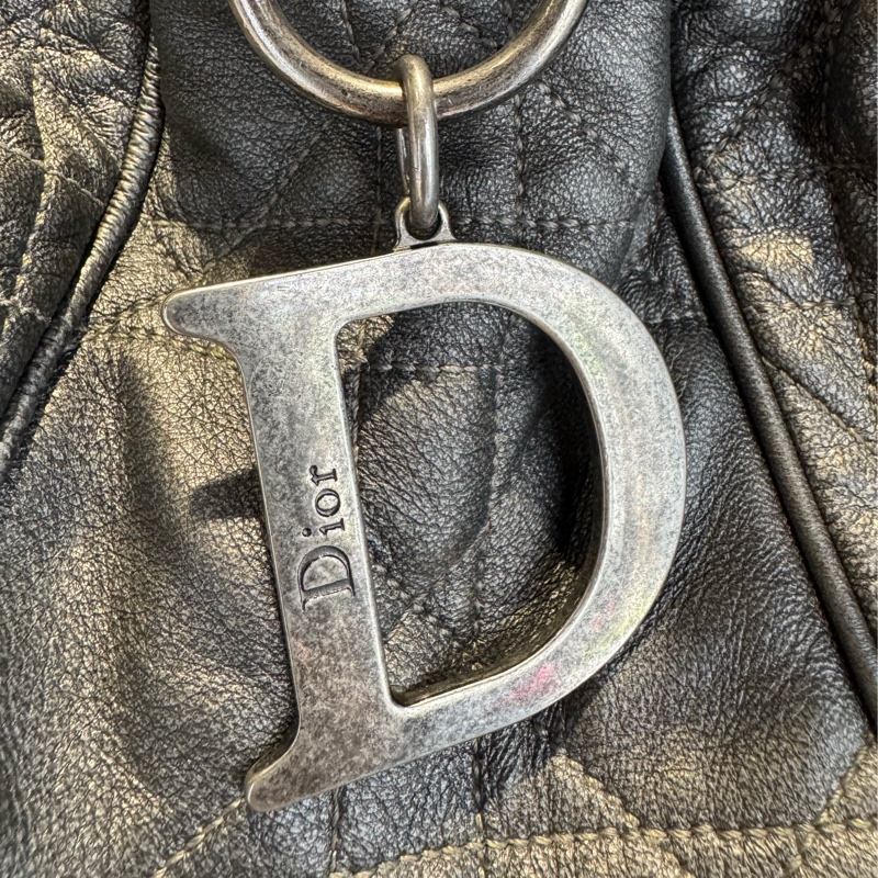 Dior Toujours 銀灰色大D餃子包-12
