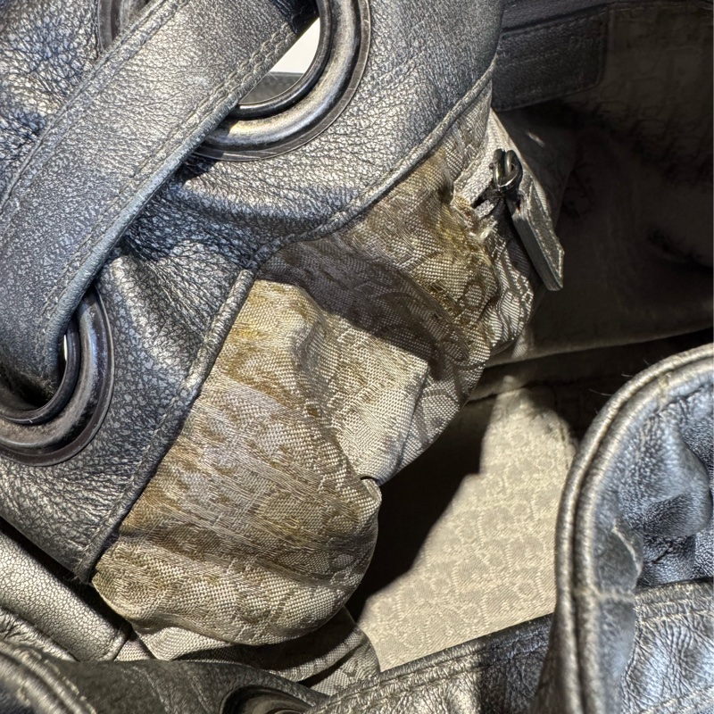 Dior Toujours 銀灰色大D餃子包-19