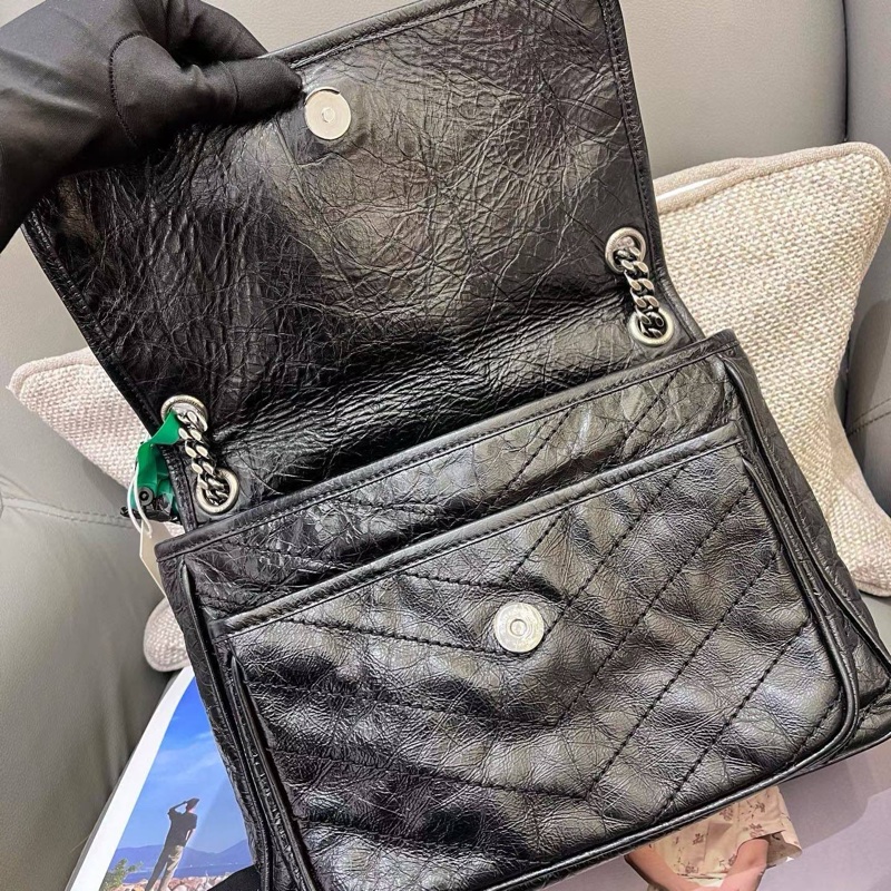 YSL黑銀niki 中號-7