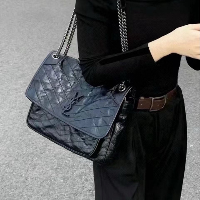 YSL黑銀niki 中號-9