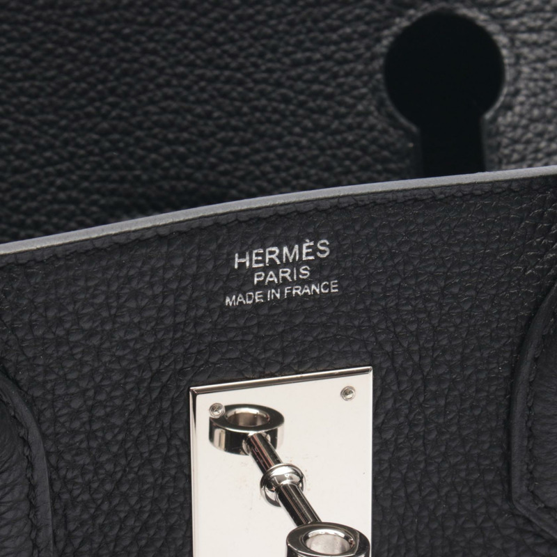 愛馬仕 Birkin 30 手提包，Togo 皮革，黑色，二手，女士，帶五金配件。-3