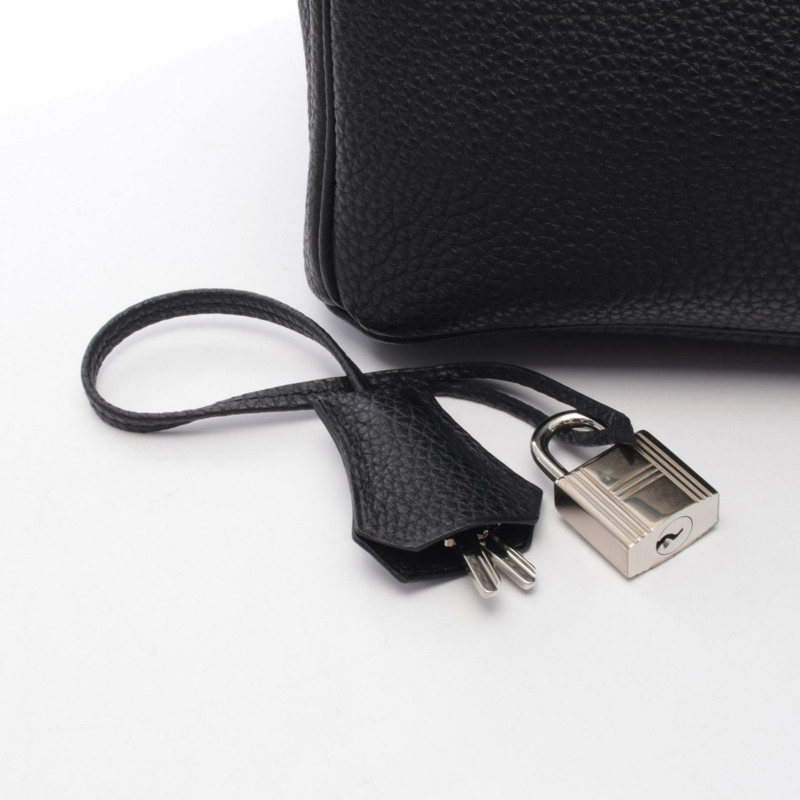 愛馬仕 Birkin 30 手提包，Togo 皮革，黑色，二手，女士，帶五金配件。-5