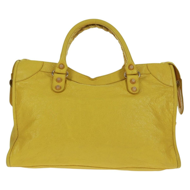 【日本直送】BALENCIAGA Giant City 手提包 皮革 2way 黃金色 281770 正品 168314SAV-1