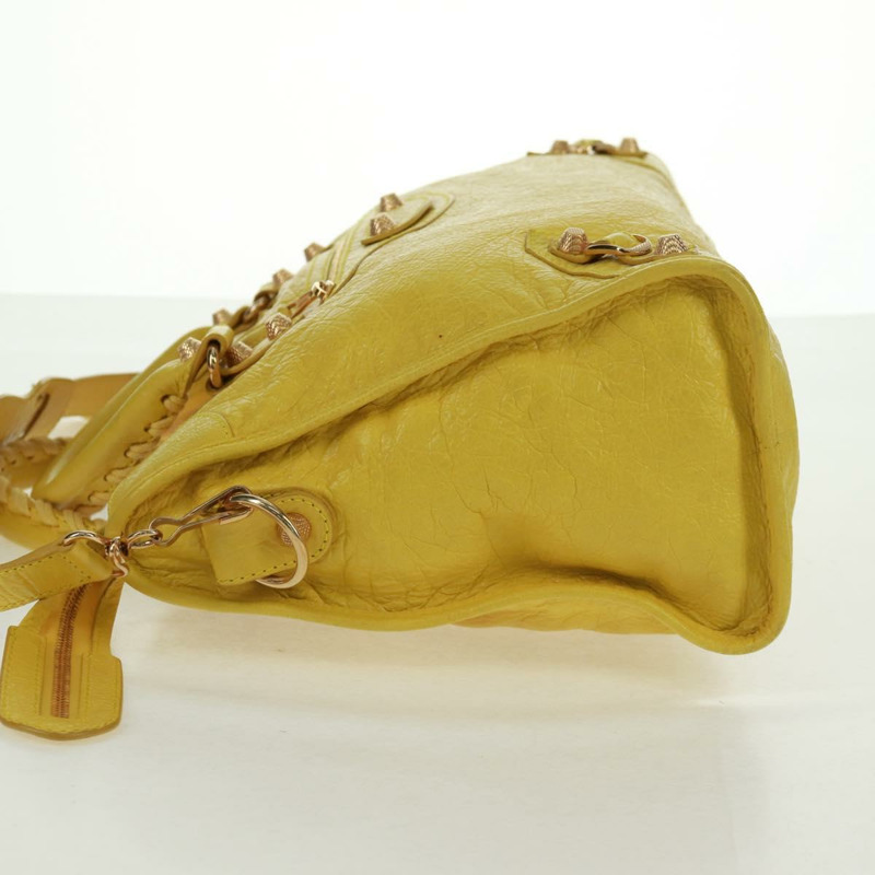 【日本直送】BALENCIAGA Giant City 手提包 皮革 2way 黃金色 281770 正品 168314SAV-2