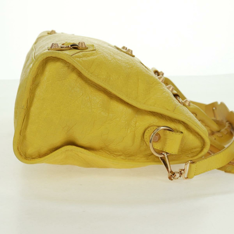 【日本直送】BALENCIAGA Giant City 手提包 皮革 2way 黃金色 281770 正品 168314SAV-3