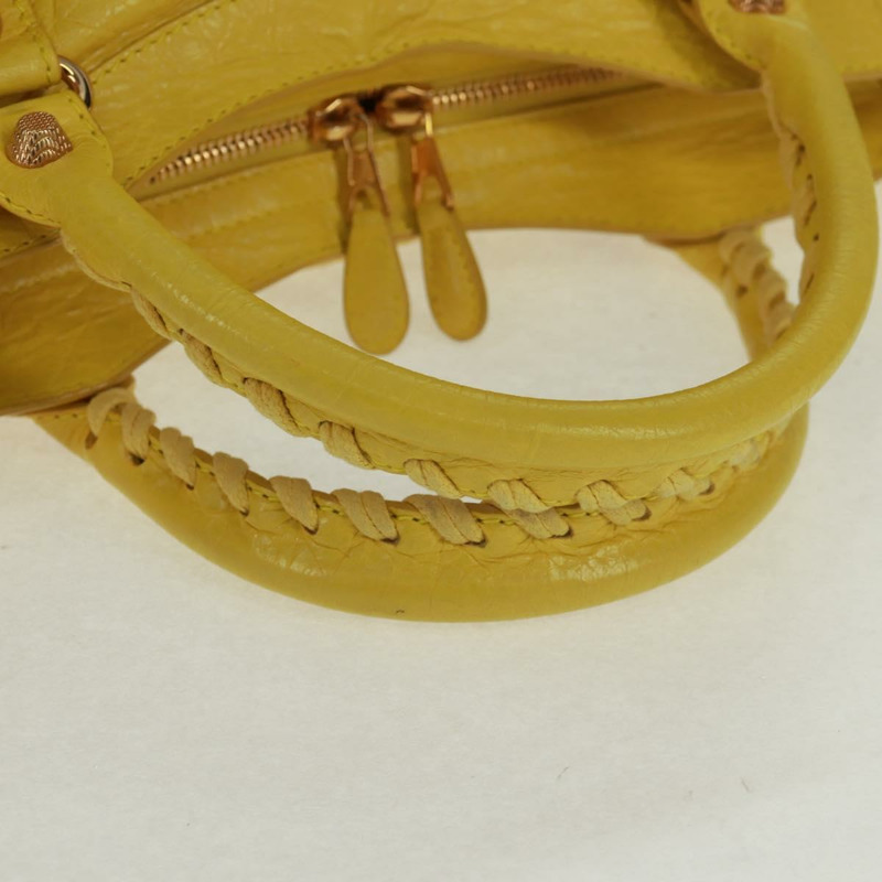 【日本直送】BALENCIAGA Giant City 手提包 皮革 2way 黃金色 281770 正品 168314SAV-6