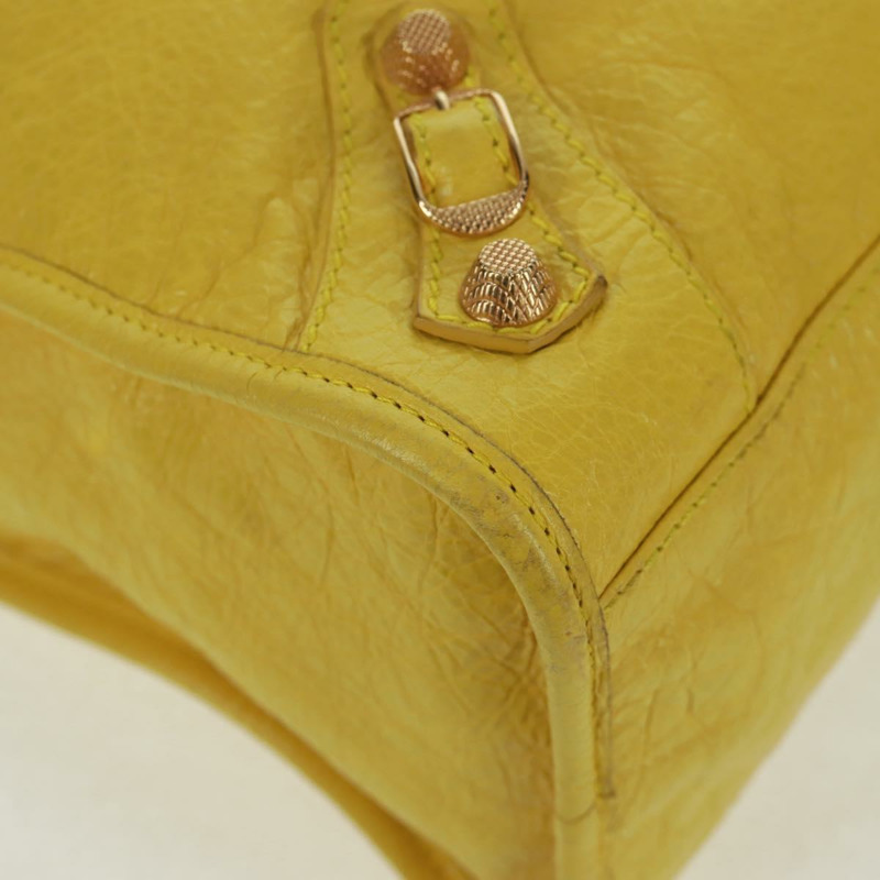 【日本直送】BALENCIAGA Giant City 手提包 皮革 2way 黃金色 281770 正品 168314SAV-8