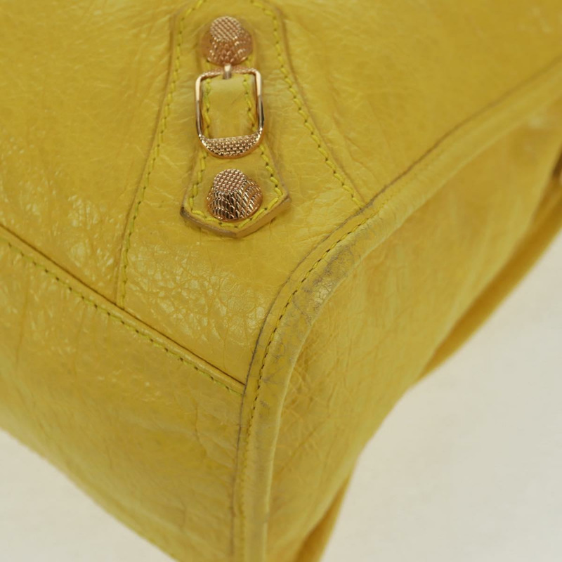 【日本直送】BALENCIAGA Giant City 手提包 皮革 2way 黃金色 281770 正品 168314SAV-15