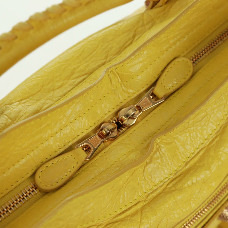 【日本直送】BALENCIAGA Giant City 手提包 皮革 2way 黃金色 281770 正品 168314SAV-18