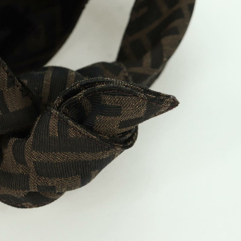 【日本直送】FENDI Zucca帆布Taroout手提包 棕色/黑色 正品 173118SM-6