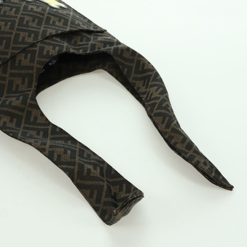 【日本直送】FENDI Zucca帆布Taroout手提包 棕色/黑色 正品 173118SM-7