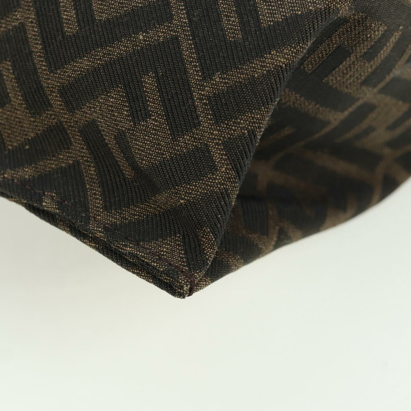 【日本直送】FENDI Zucca帆布Taroout手提包 棕色/黑色 正品 173118SM-16