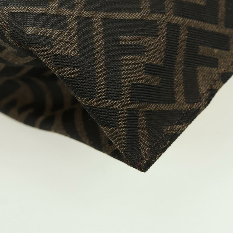 【日本直送】FENDI Zucca帆布Taroout手提包 棕色/黑色 正品 173118SM-17