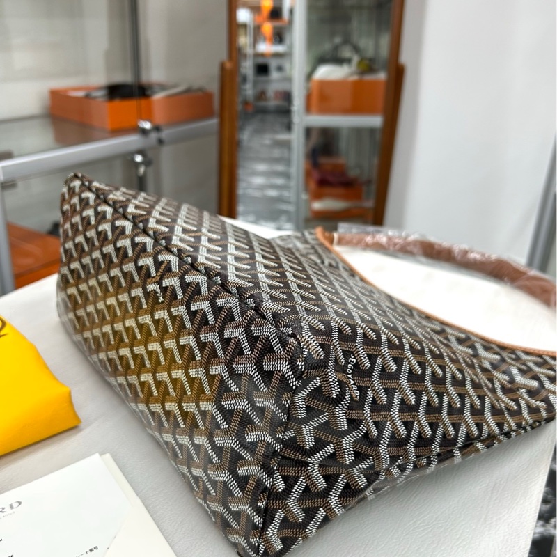【全新】 Goyard 黑棕色Hobo PM單肩包-6