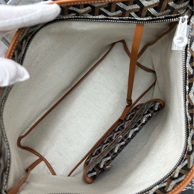 【全新】 Goyard 黑棕色Hobo PM單肩包-8