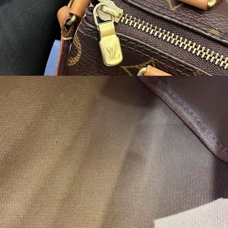 LV老花speedy nano枕頭包波士頓包-7