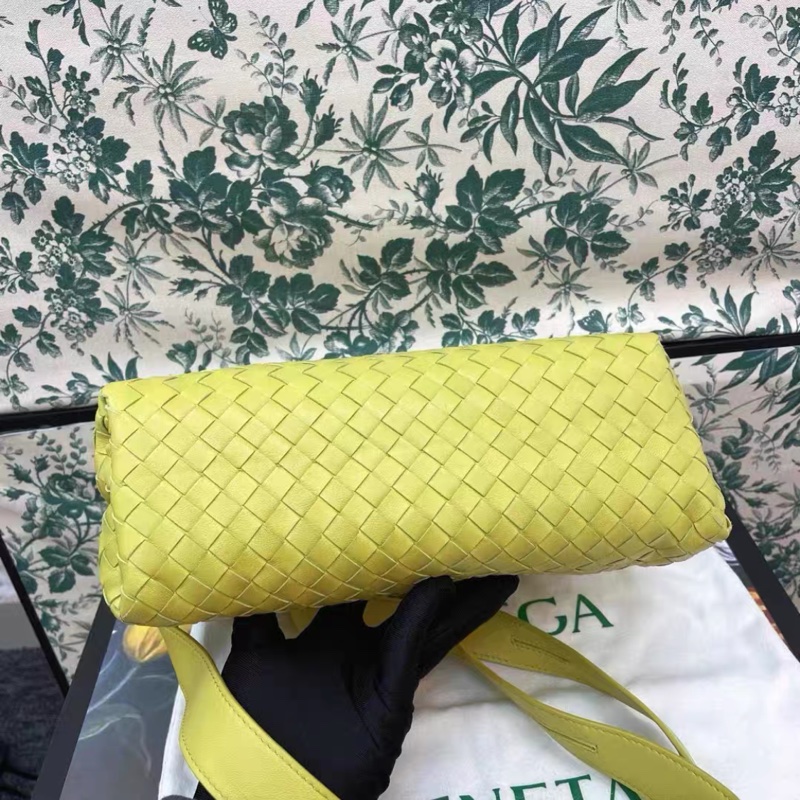 Bottega Veneta/BV新款編織托特包 金币包 中性男女斜跨單肩包-3