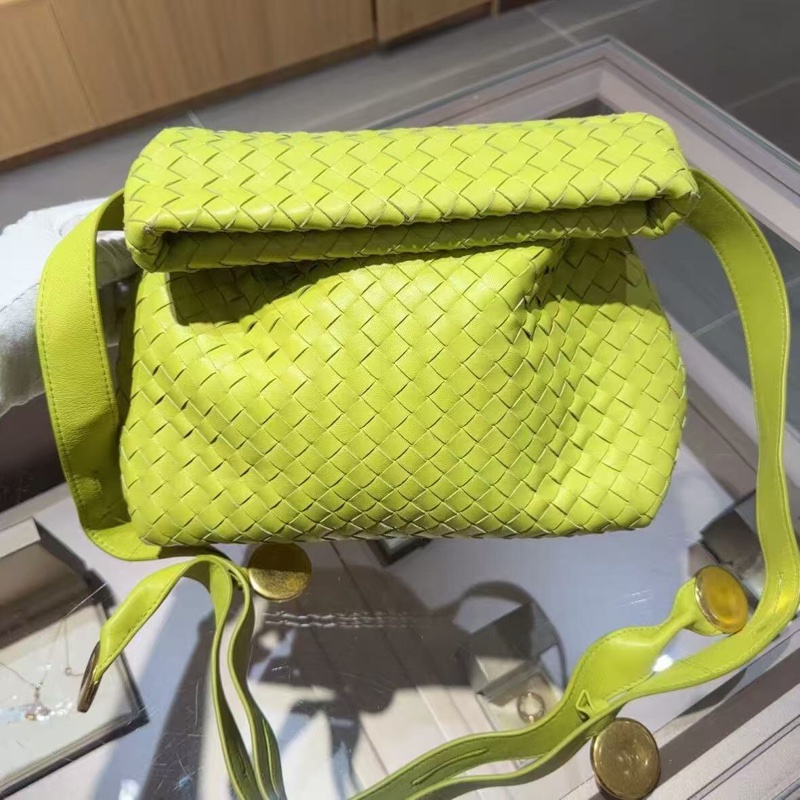 Bottega Veneta/BV新款編織托特包 金币包 中性男女斜跨單肩包-4