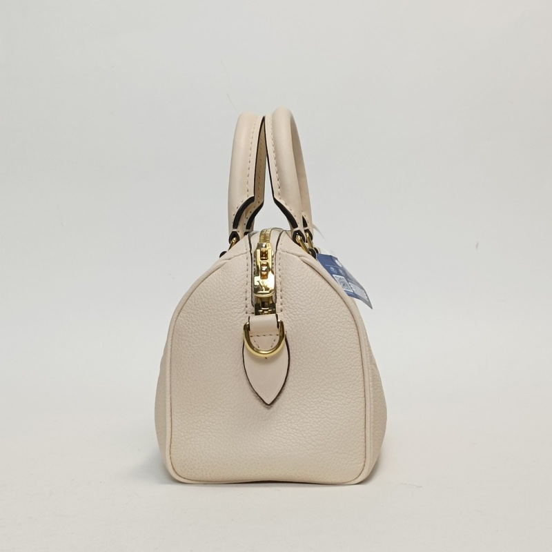 LOUIS VUITTON Speedy20可拆卸肩帶米白色牛皮晶片肩背包-1