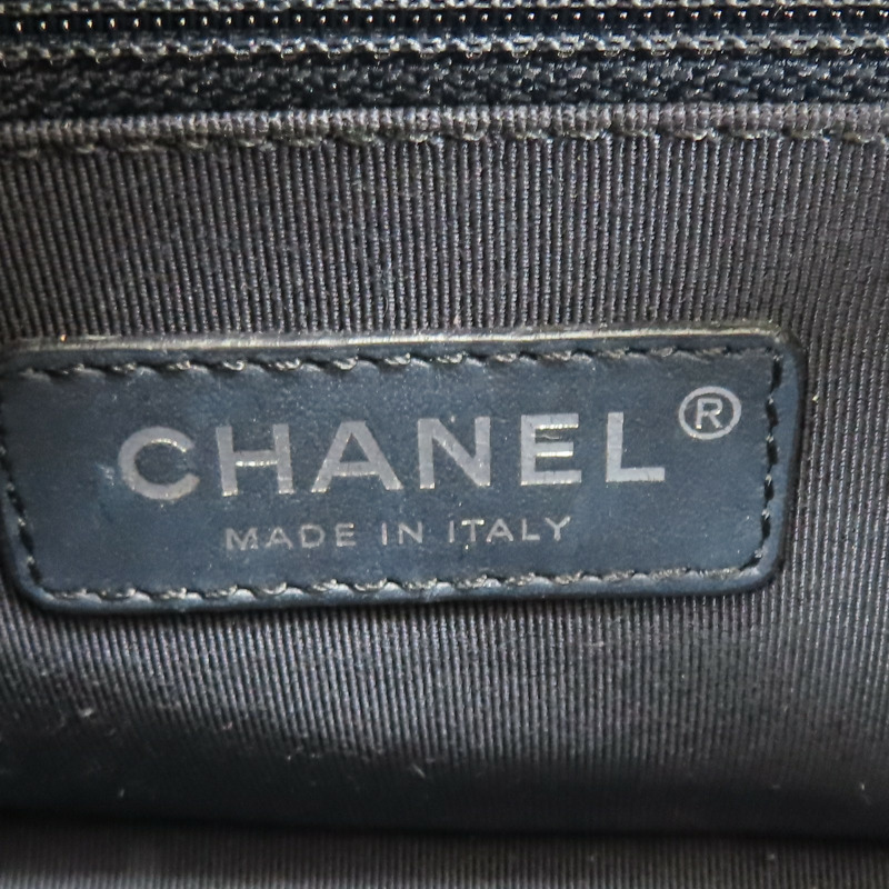 深藍色 漆皮 Gabrielle Small 流浪包 肩背包【CHANEL 香奈兒】 A91810-7