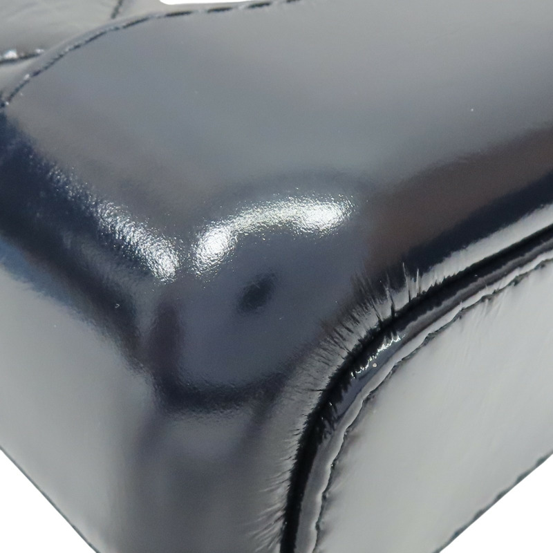 深藍色 漆皮 Gabrielle Small 流浪包 肩背包【CHANEL 香奈兒】 A91810-11