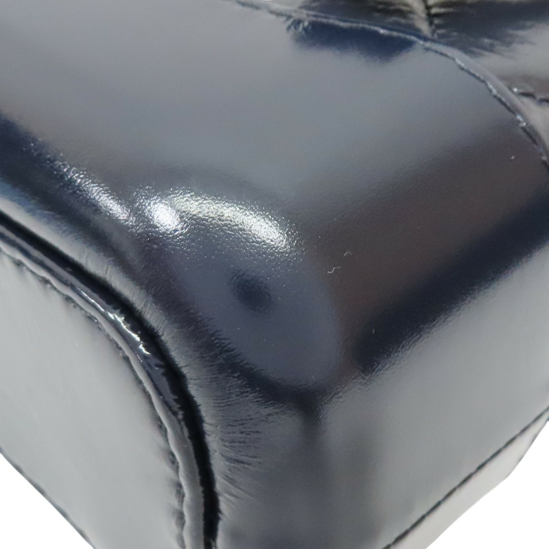 深藍色 漆皮 Gabrielle Small 流浪包 肩背包【CHANEL 香奈兒】 A91810-12