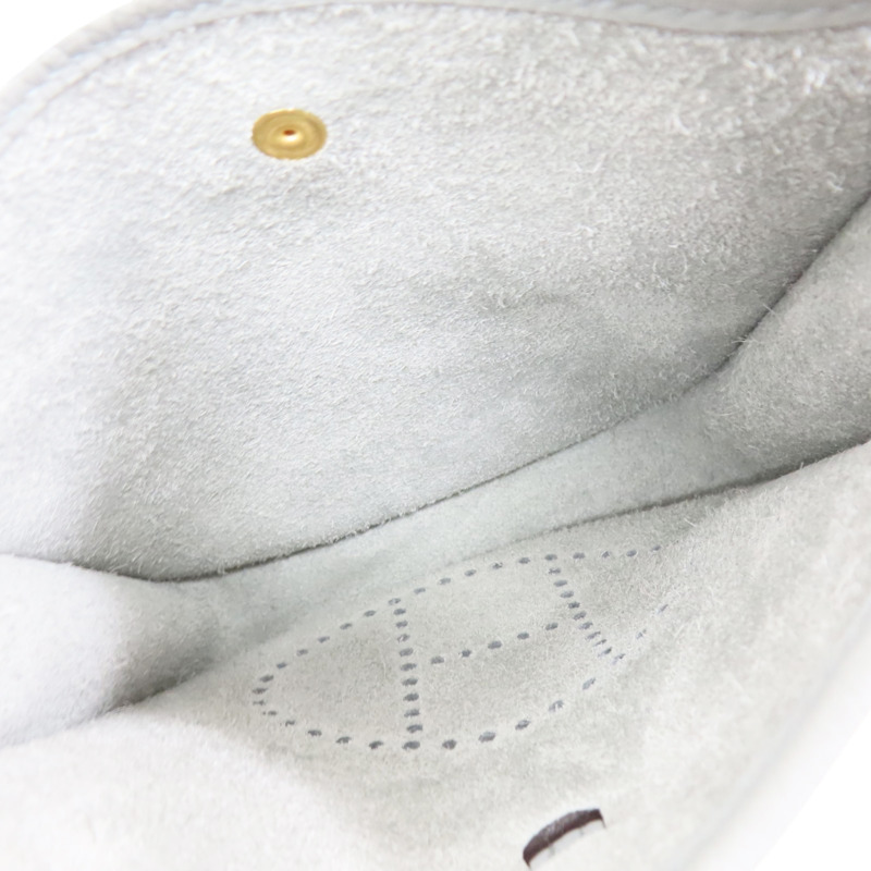 冰川藍 Taurillon牛皮 Evelyne Mini 肩背包 W刻【HERMES 愛馬仕】 H069426CC-4