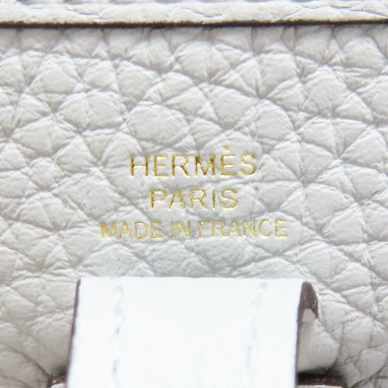 冰川藍 Taurillon牛皮 Evelyne Mini 肩背包 W刻【HERMES 愛馬仕】 H069426CC-5