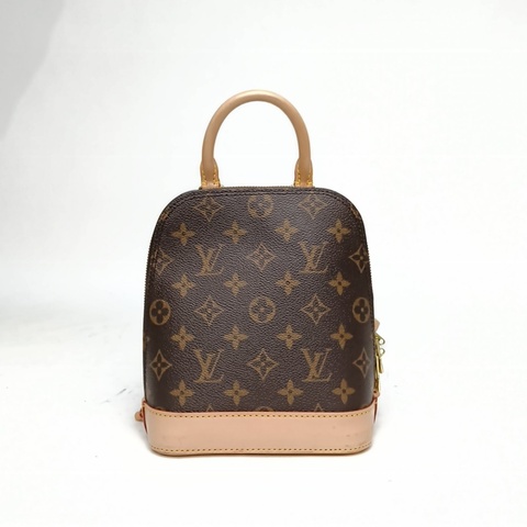 LOUIS VUITTON 老花PVC晶片Alma貝殼雙肩包