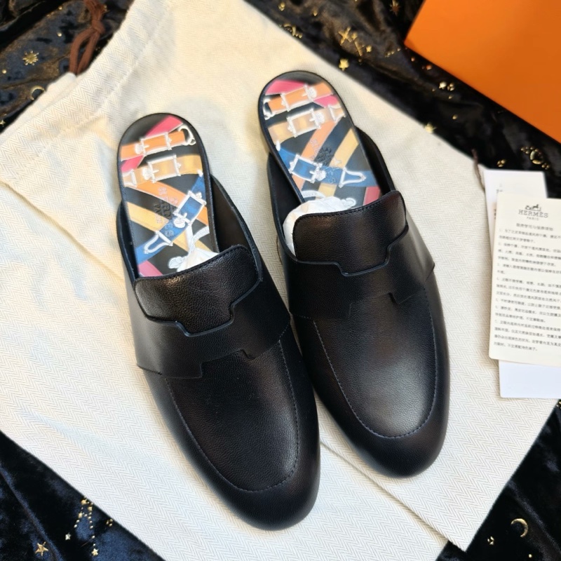 99新閒置未使用Hermes愛馬仕黑色Catena半拖 37碼-1