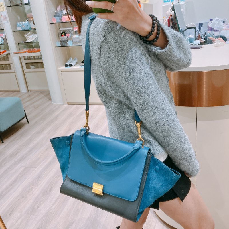 TK1959 Celine 思琳小號兩用包包Trapeze Small Bag Calfskin-2
