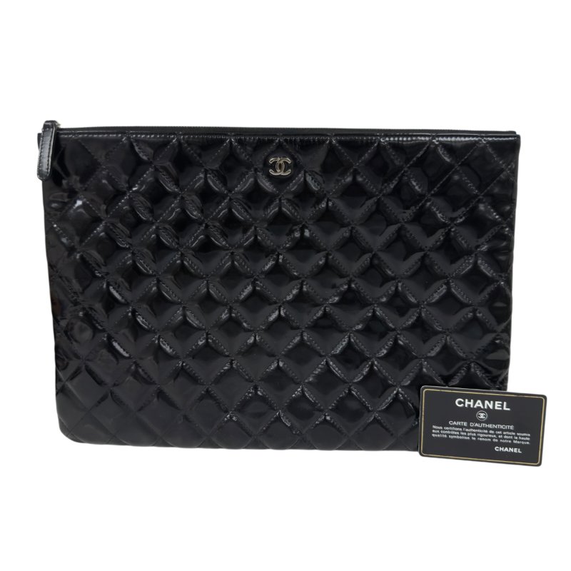 CHANEL CC 漆皮 手包-1