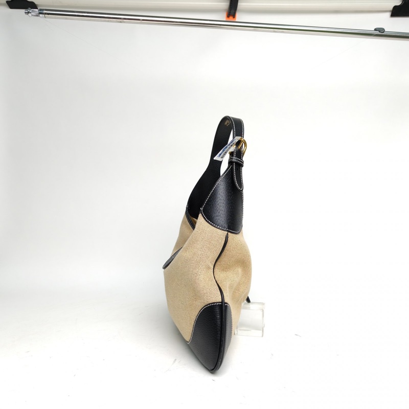 GUCCI Aphrodite新月包中號39拼色牛皮/帆布金扣肩背包-3