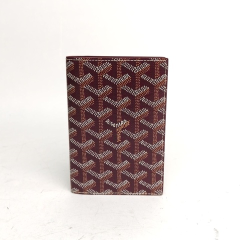GOYARD 酒紅色PVC護照夾