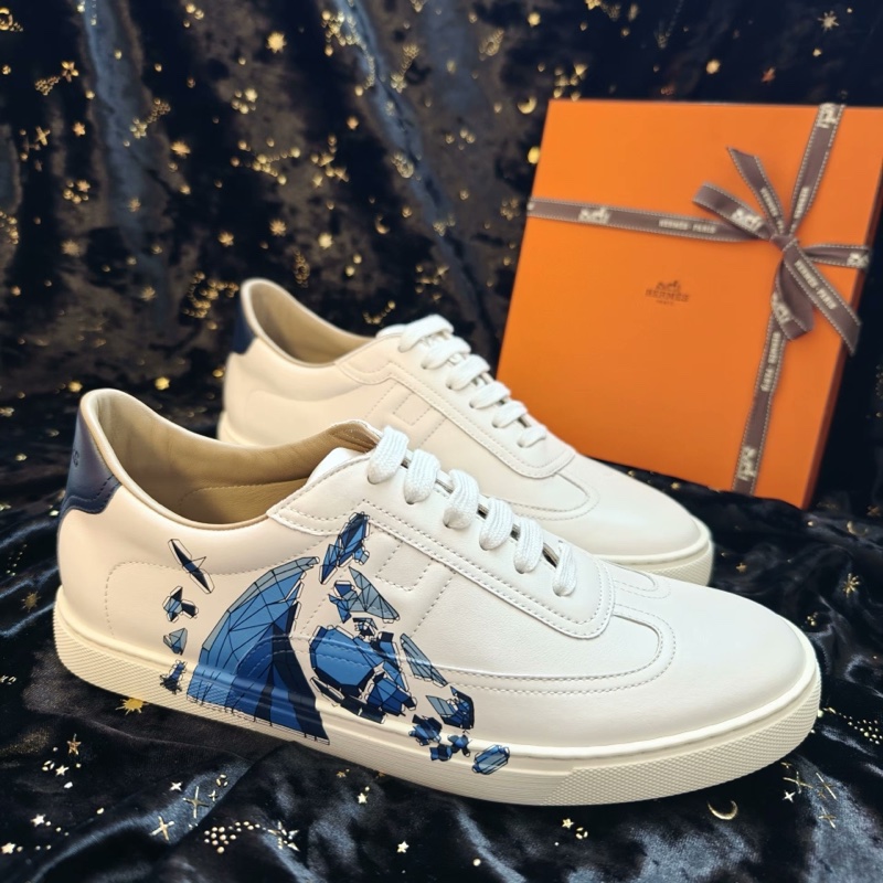 Hermes休閒鞋愛馬仕Quicker碼頭彩繪休閒板鞋 41.5碼-1