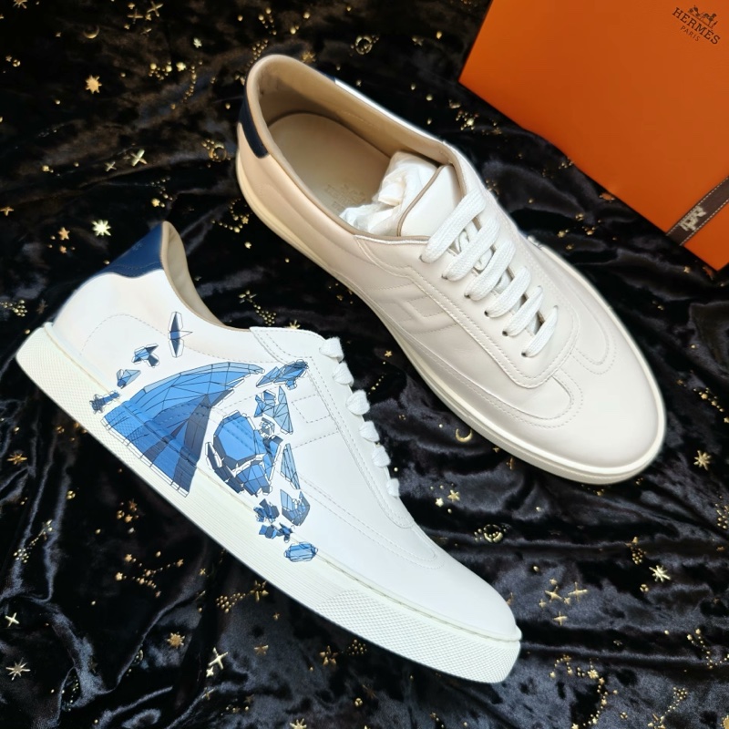 Hermes休閒鞋愛馬仕Quicker碼頭彩繪休閒板鞋 41.5碼-2
