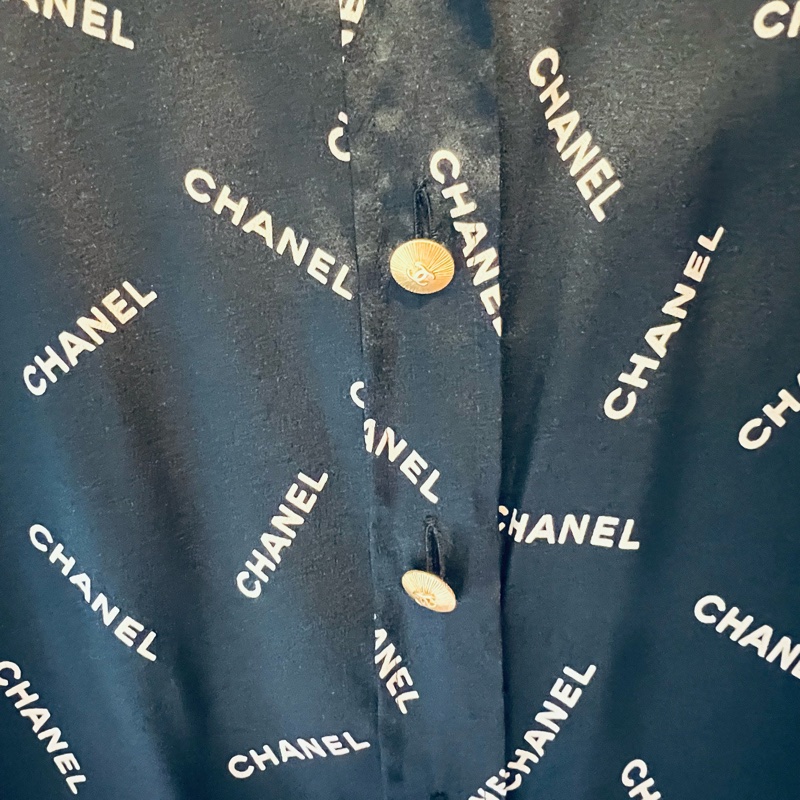 Chanel中古真絲襯衣40碼-1