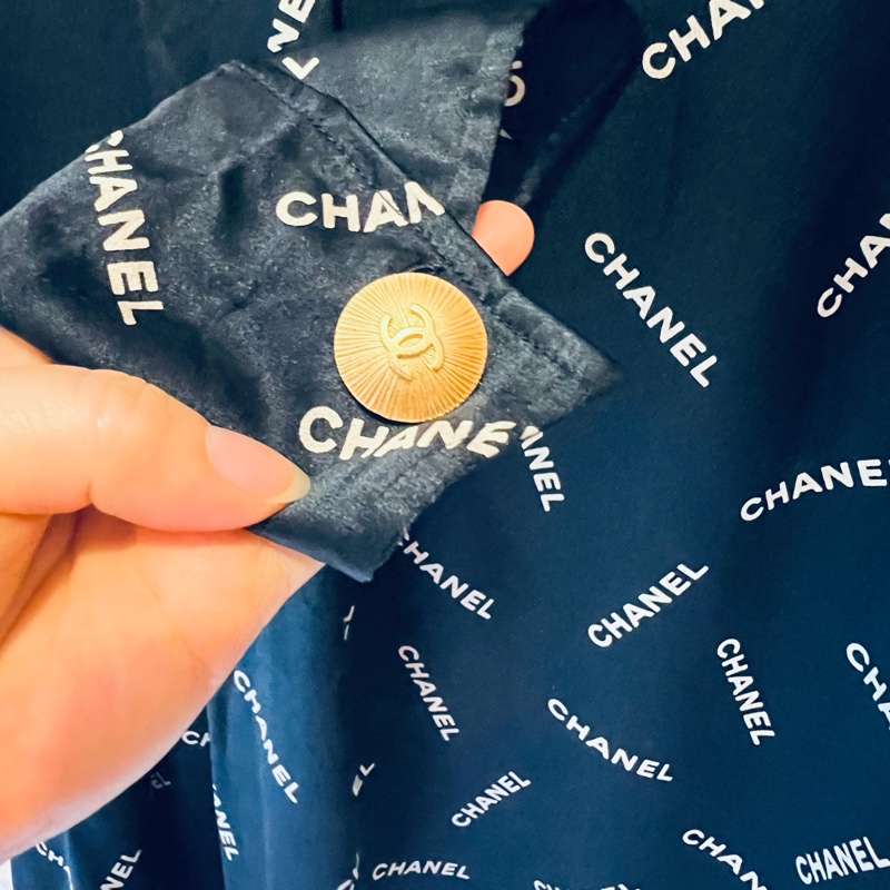 Chanel中古真絲襯衣40碼-3