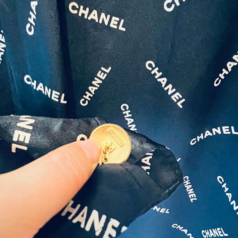 Chanel中古真絲襯衣40碼-4