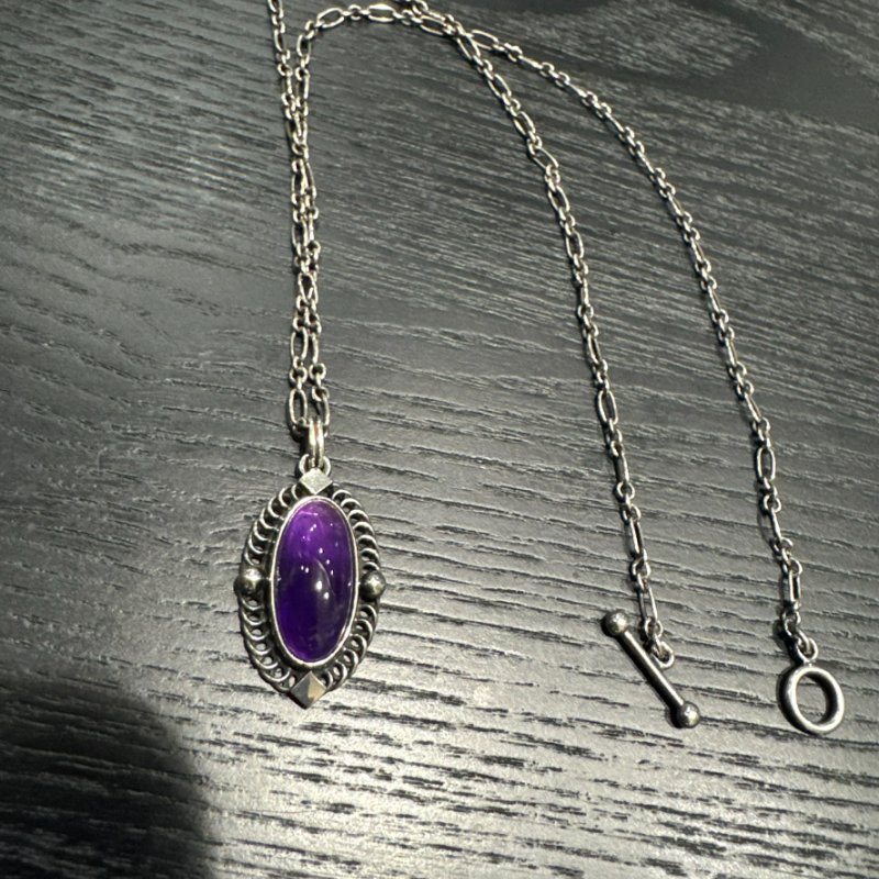 Georg Jensen喬治傑生GJ 2004 百年紀念 亞洲限定 紫水晶年度項鍊-0